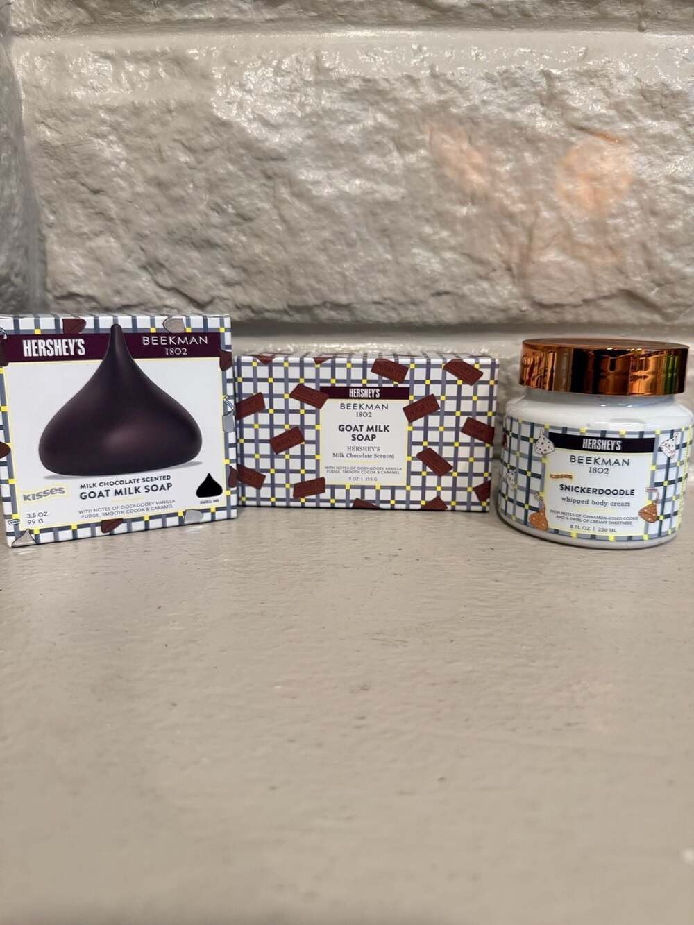 Beekman 1802 x Hershey's Goat Milk Soap and Snickerdoodle Whipped Body Cream Set